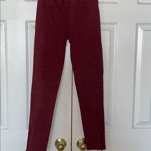 Ribbed skinny jeggings